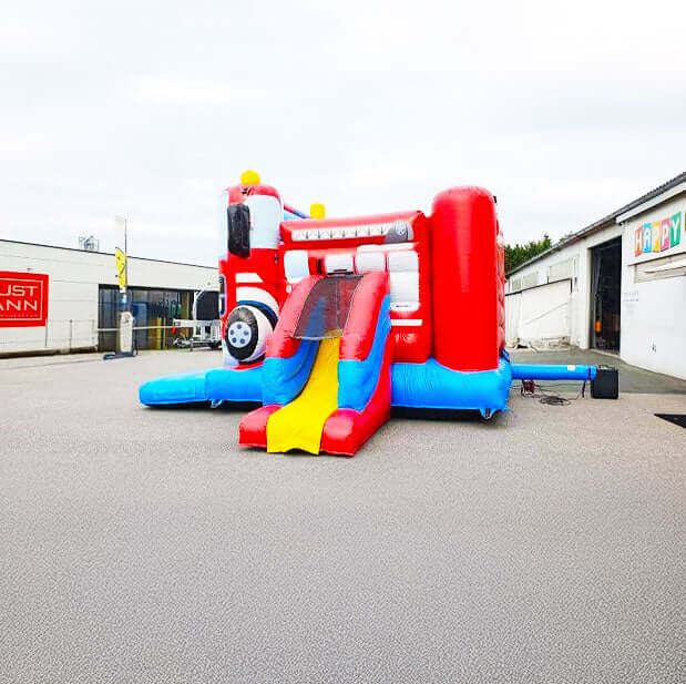 Gebrauchte Hüpfburg Feuerwehr mit Rutsche 4 x 5 m - Buy used bouncy castle | Save up to -80%