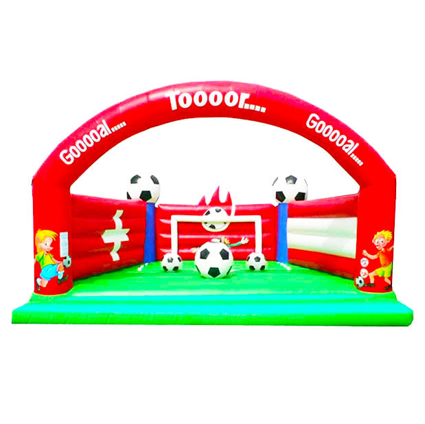 Hüpfburg Fußball mit 3D Ball - Individuelle Hüpfburg Sonderanfertigung - jetzt anfertigen lassen
