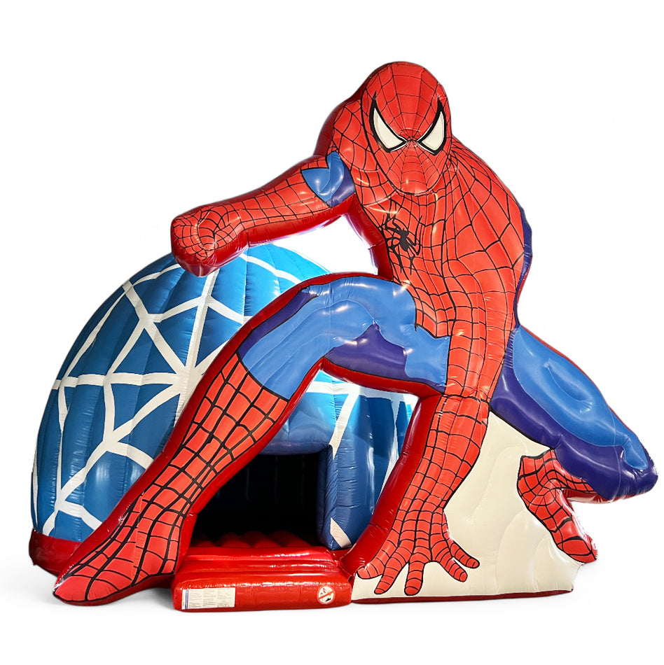 Individuelle Hüpfburg Spiderman XL - Sonderanfertigung - Aufblasbare Produktnachbildung kaufen | Werben in Großformat