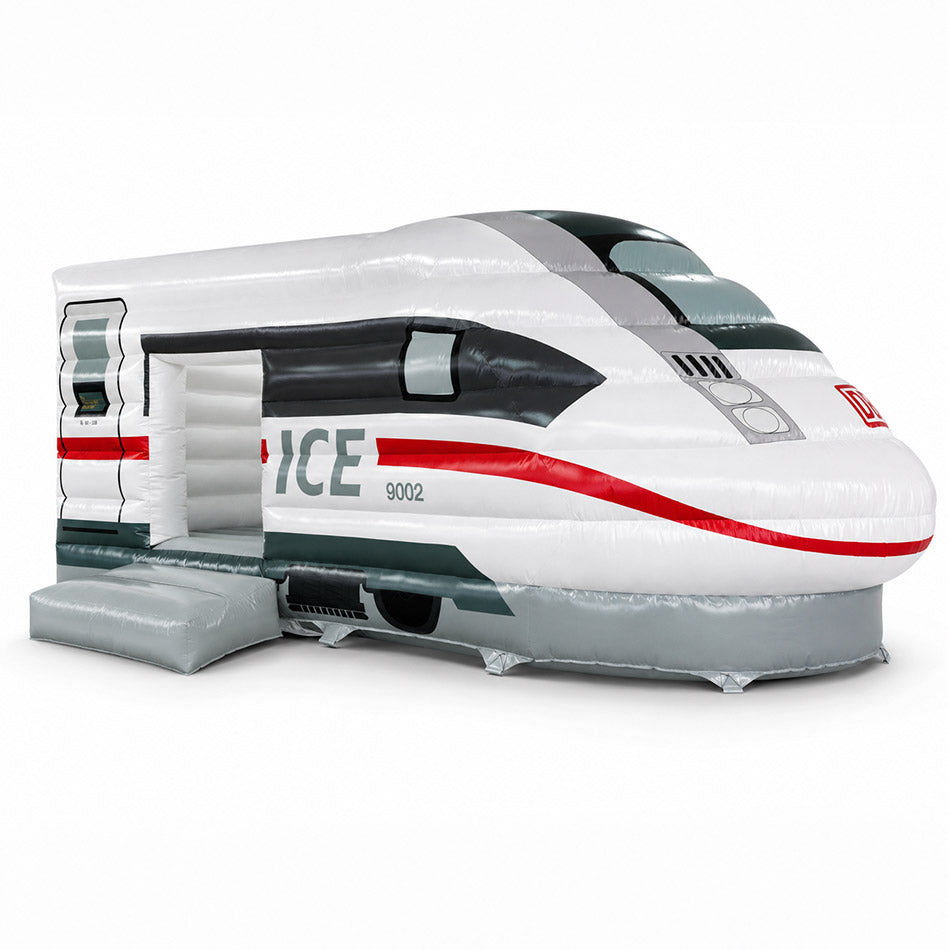 Hüpfburg Zug ICE Deutsche Bahn - Nachbildung - Aufblasbare Werbung direkt vom Hersteller | Happy-Fun