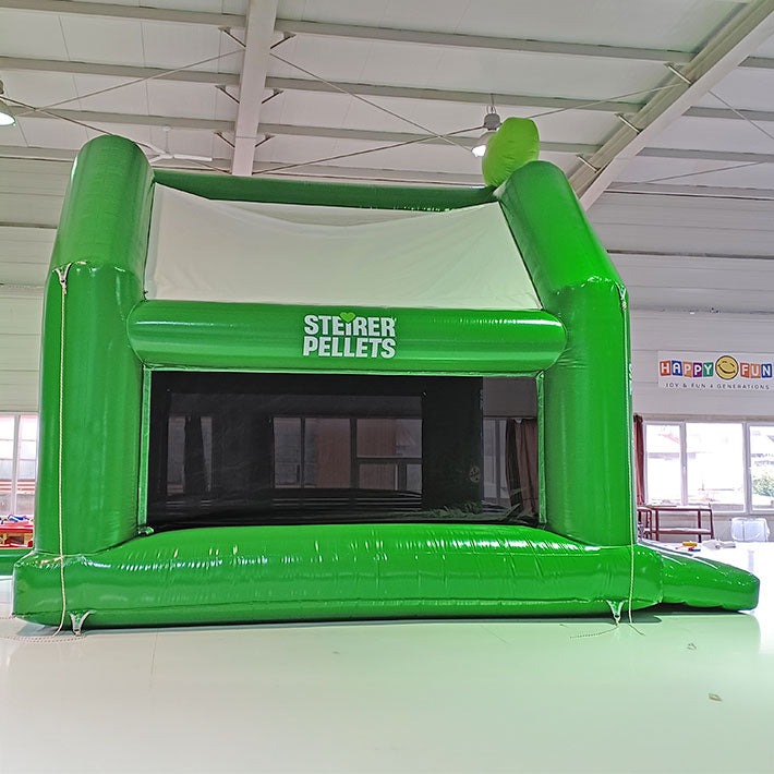 Hüpfburg Herz Steirer Pellets - individuelles Design - Individuelle Hüpfburg Sonderanfertigung - jetzt anfertigen lassen