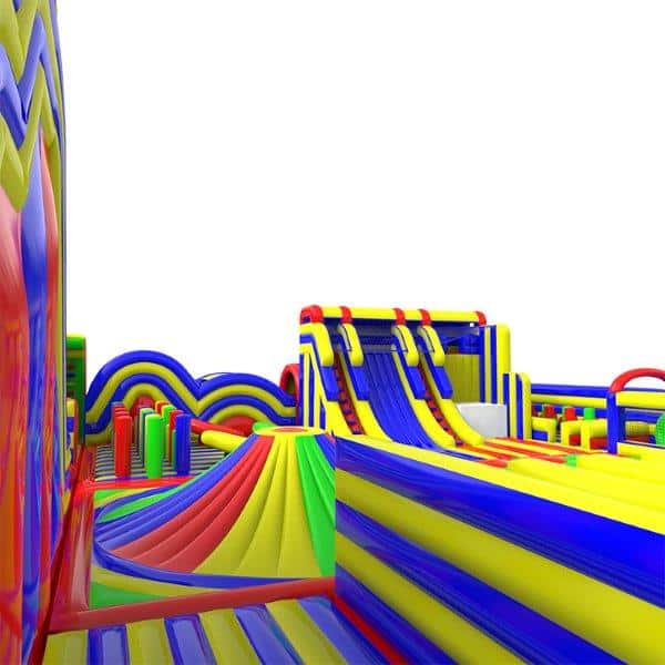 Vulkan und Riesenrutsche in einem Indoorspielplatz