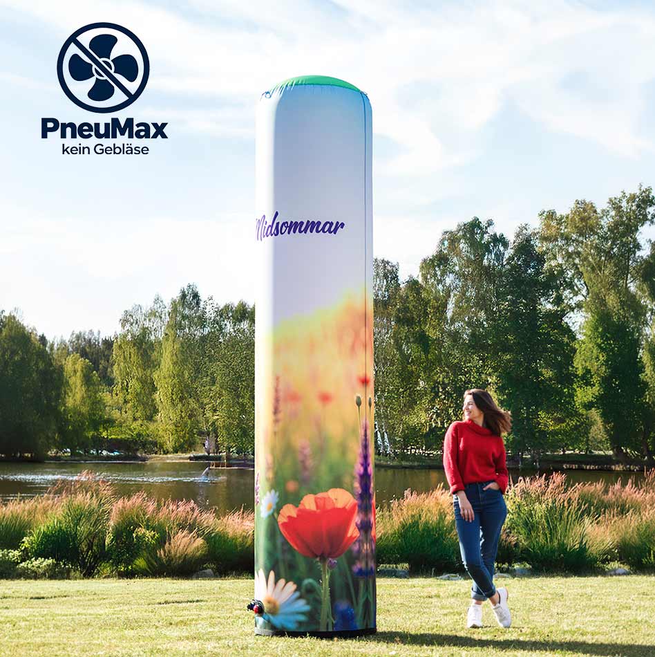 Advertising column with base in your design – pop-up air column - Buy inflatable advertising column | in the style of your brand