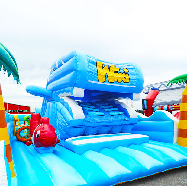 Bouncy castle with whale slide 11x6m - Rent a bouncy castle | Bouncy castles ✓ 300+ other play equipment for rent