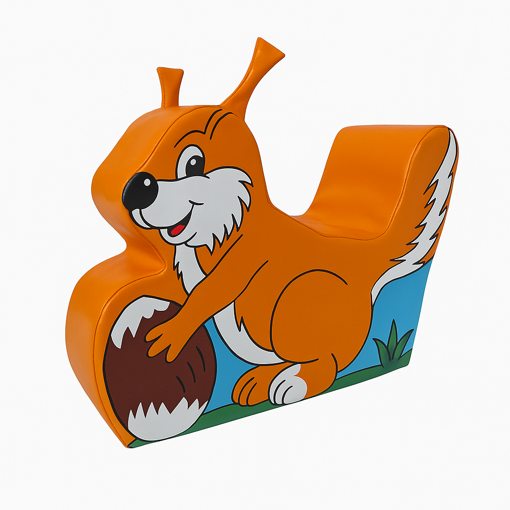 Sitzfigur Eichhörnchen – Verspielter Waldfreund, Sitzen und Kuscheln - Softplay - Schaumstoff-Spiel Produkte kaufen ☆☆☆☆☆