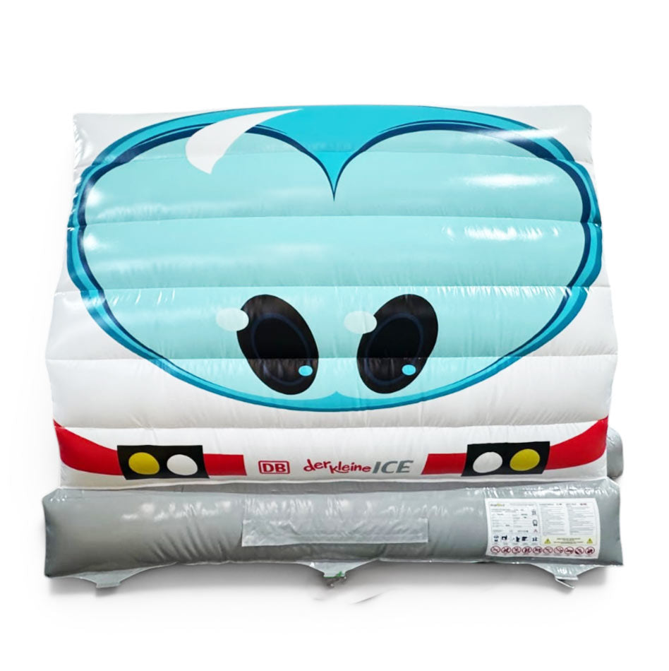 Hüpfburg Zug - der kleine ICE, EIsenbahn - Aufblasbare Werbung direkt vom Hersteller | Happy-Fun