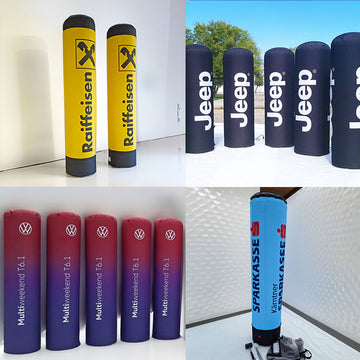 Aufblasbare Werbesäulen in verschiedenen Designs. Buy inflatable advertising column | in the style of your brand