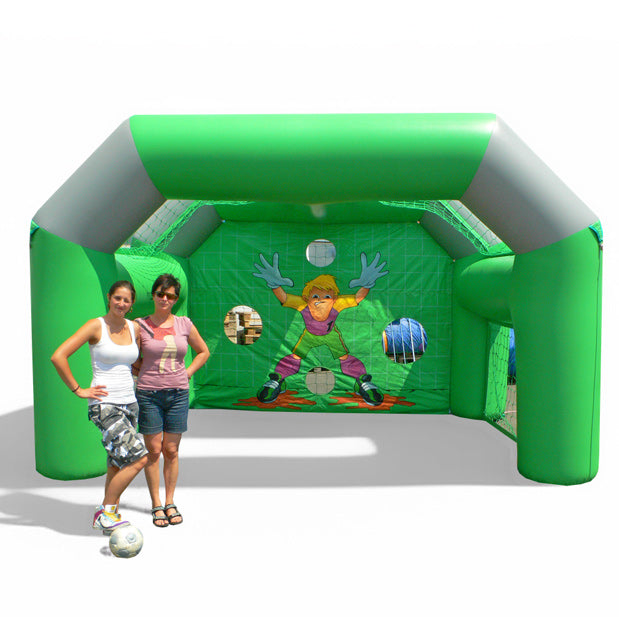 Rent a goal wall – Inflatable football goal with target holes - Rent a bouncy castle | Bouncy castles ✓ 300+ other play equipment for rent