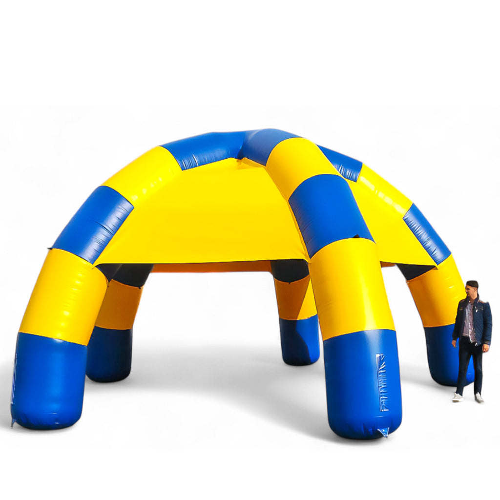 Spinnenzelt 8x8 m mieten – Ihr aufblasbares Eventdach - Eventmodule mieten | Verleih von 300+ Event-Attraktionen