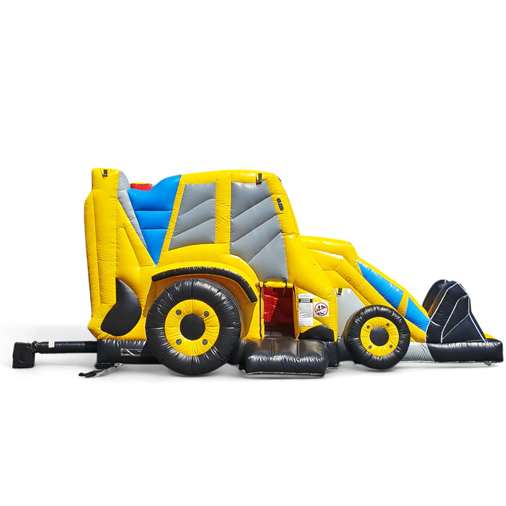 Rent a bouncy castle excavator 7.5x5m - construction site action for builders - Rent a bouncy castle | Bouncy castles ✓ 300+ other play equipment for rent