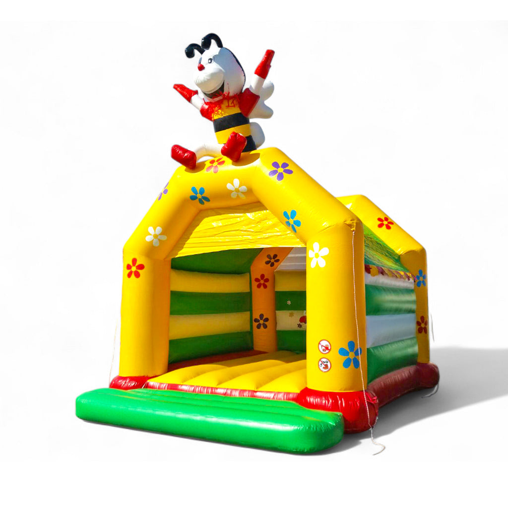 Bee bouncy castle with roof – cheerful flower fun for little bouncers  - Buy a bouncy castle ✔ Professional bouncy castles | directly from the manufacturer