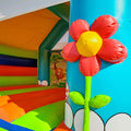 Rote Blume aufblasbares Element.