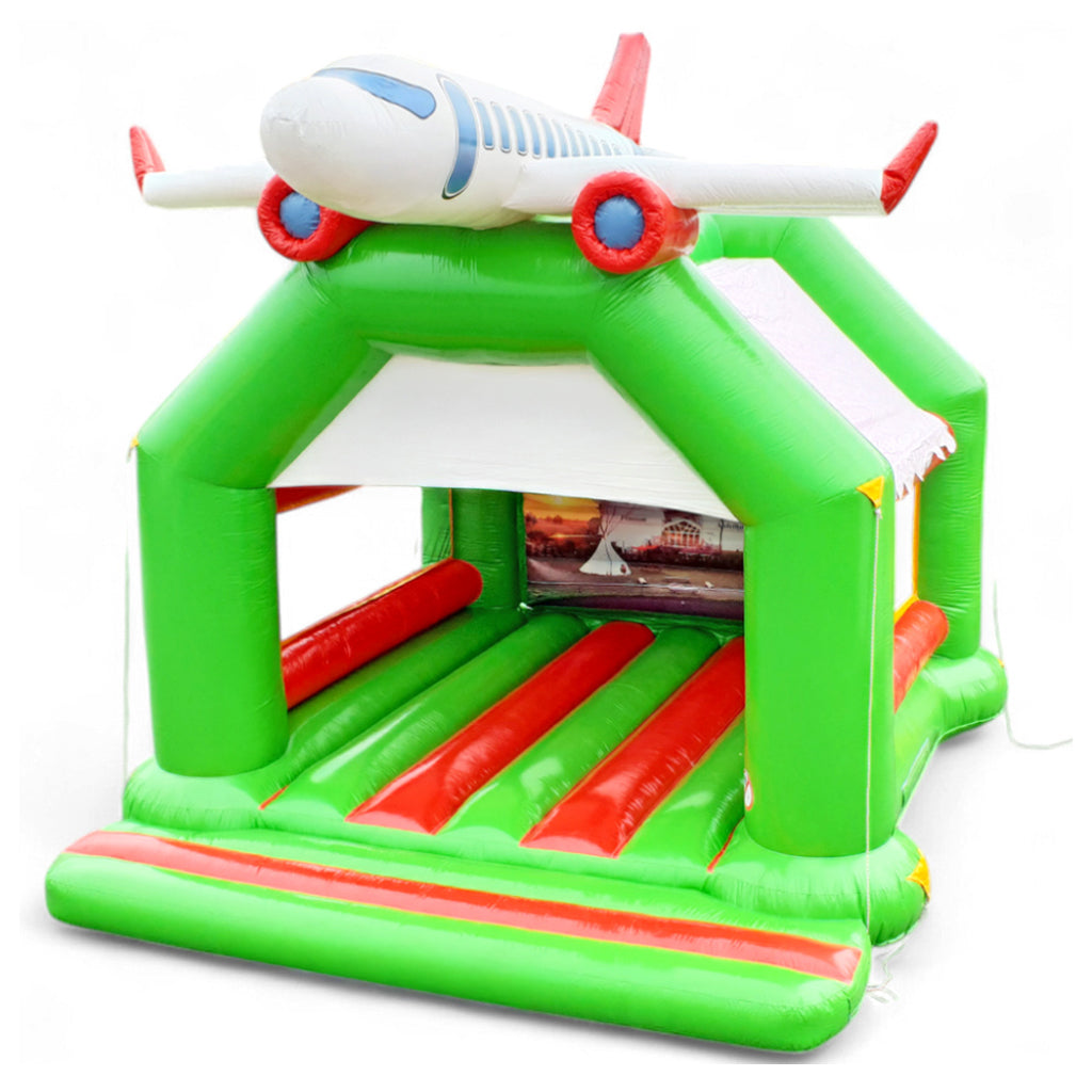 Bouncy castle airplane with roof – take off into a world full of fantasy  - Buy a bouncy castle ✔ Professional bouncy castles | directly from the manufacturer