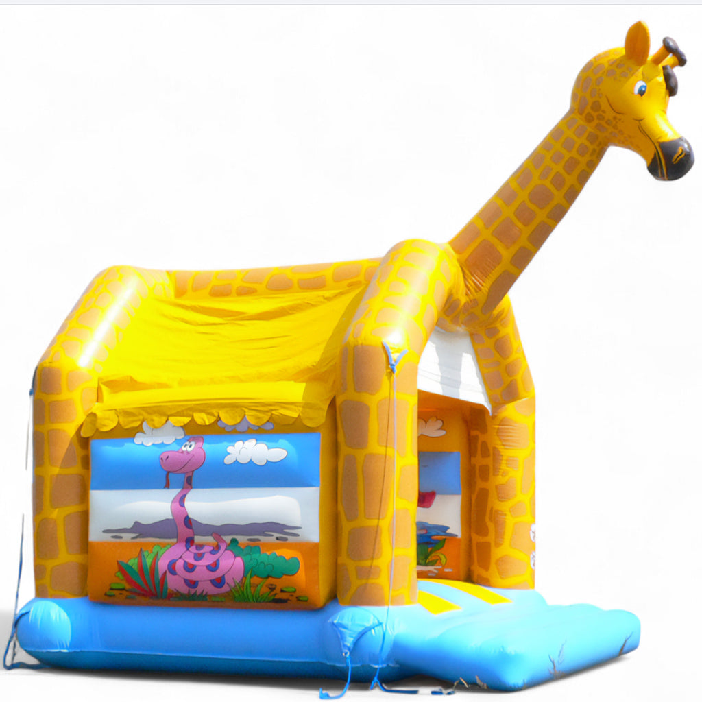 Giraffe bouncy castle with roof – off to safari!  - Buy a bouncy castle ✔ Professional bouncy castles | directly from the manufacturer