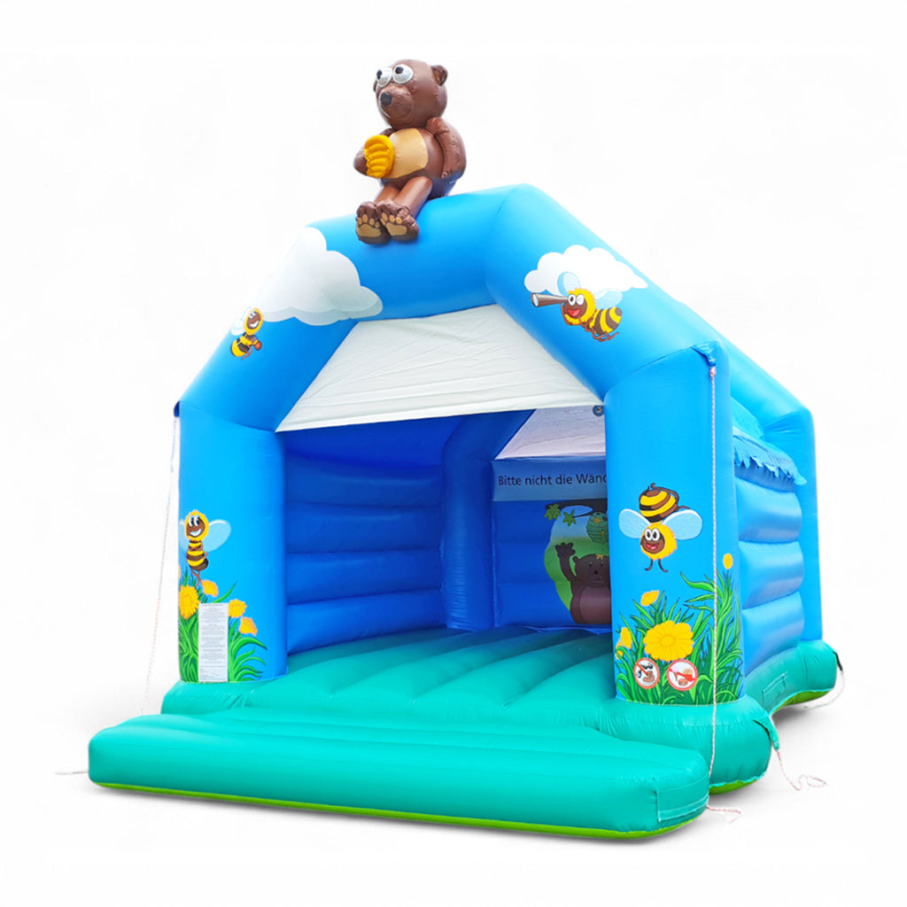 Honey Bear bouncy castle with roof – sweet fun for little nature lovers  - Buy a bouncy castle ✔ Professional bouncy castles | directly from the manufacturer