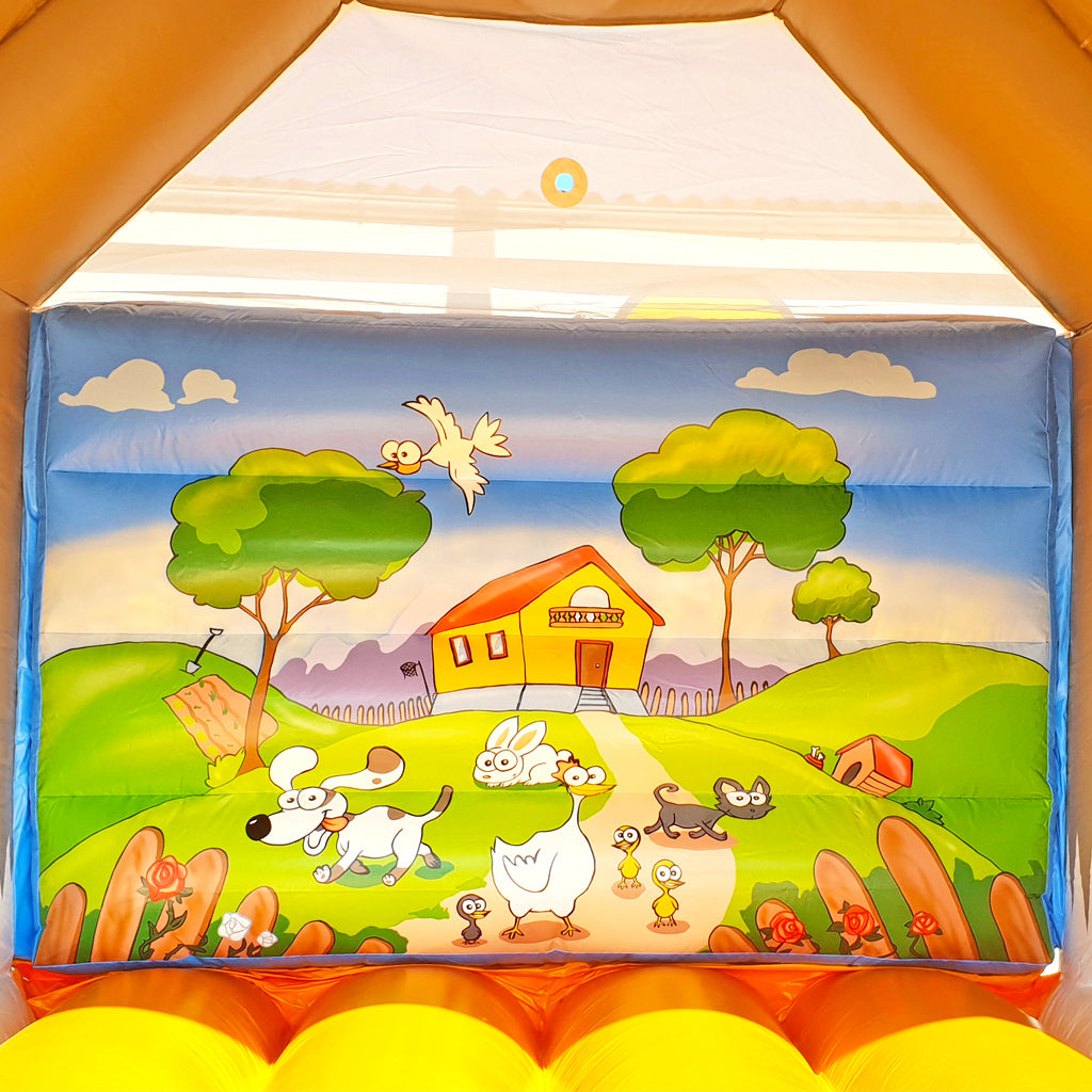 Bouncy castle cat with roof – ready for fun on four paws  - Buy a bouncy castle ✔ Professional bouncy castles | directly from the manufacturer
