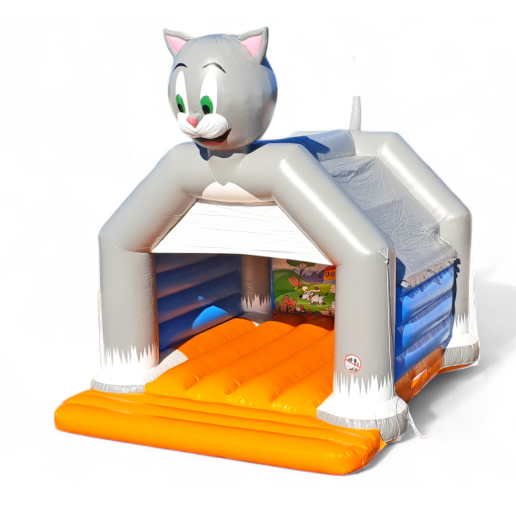 Bouncy castle cat with roof – ready for fun on four paws  - Buy a bouncy castle ✔ Professional bouncy castles | directly from the manufacturer