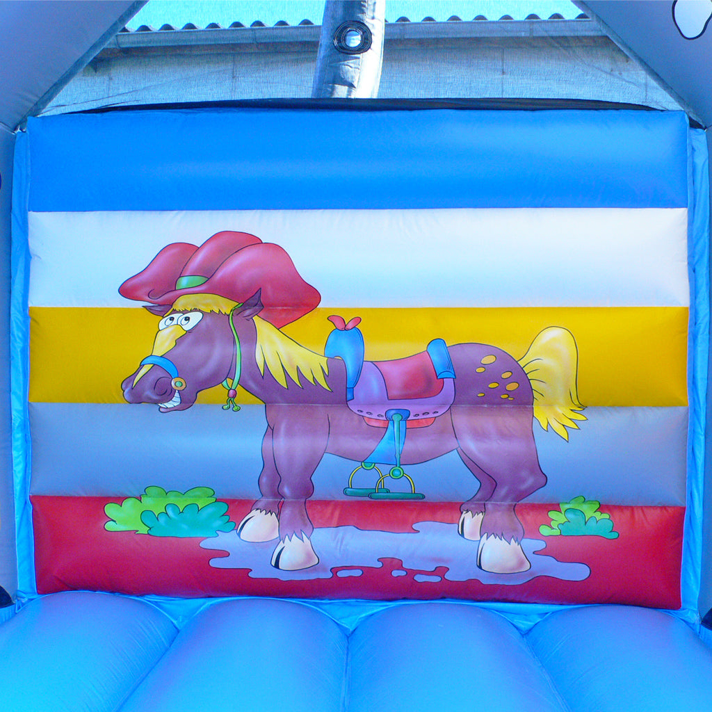 Bouncy Castle Horse with Roof – Wild West Adventure  - Buy a bouncy castle ✔ Professional bouncy castles | directly from the manufacturer