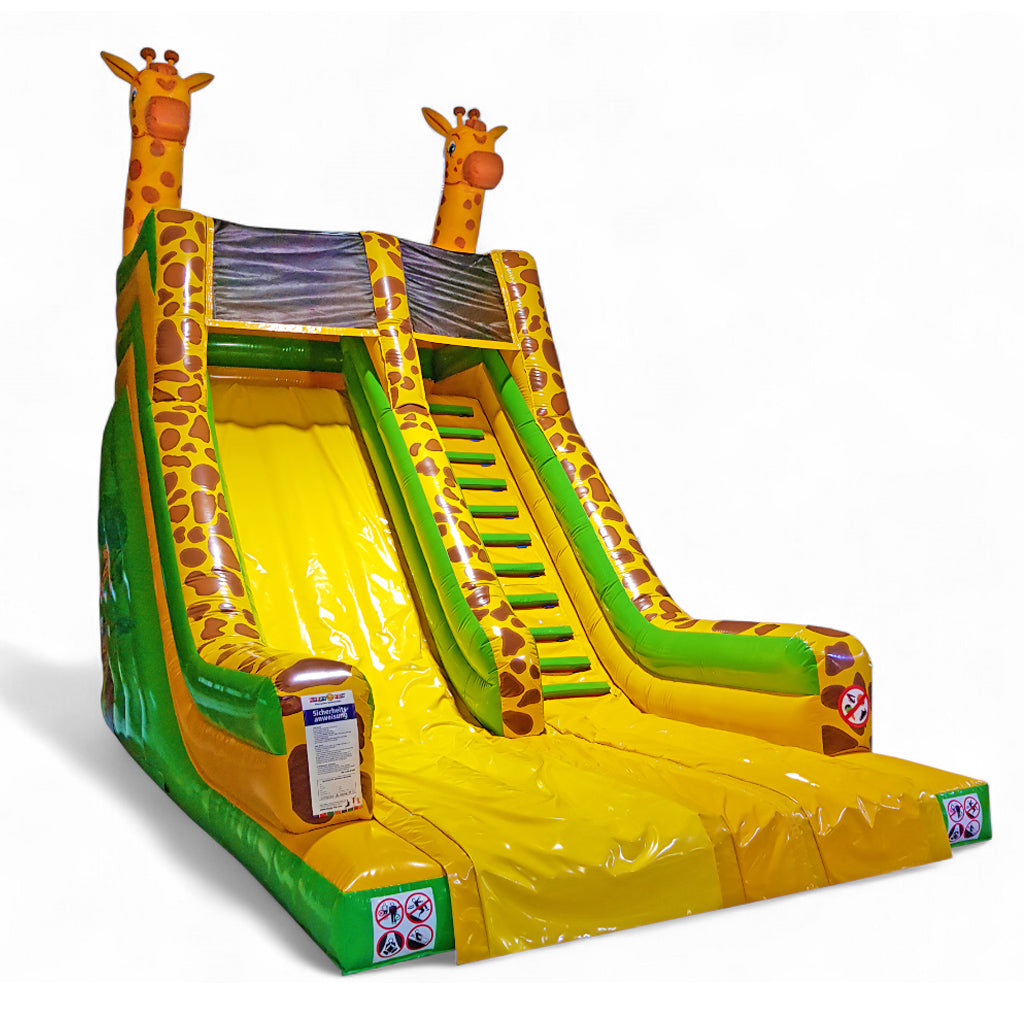 Bouncy castle giant slide giraffe  - Buy a giant slide | Air slide attraction | In stock ✔