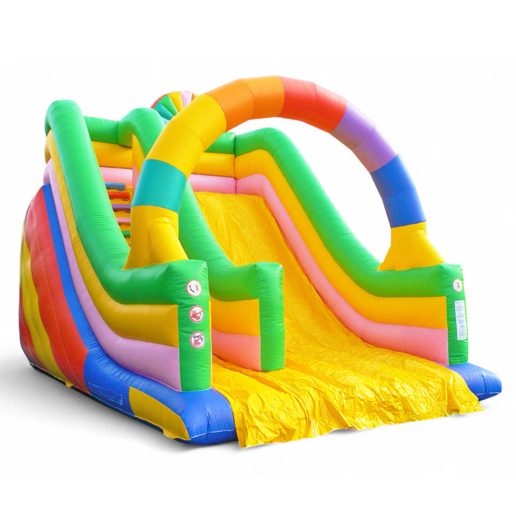 Bouncy castle giant slide rainbow - Buy a giant slide | Air slide attraction | In stock ✔