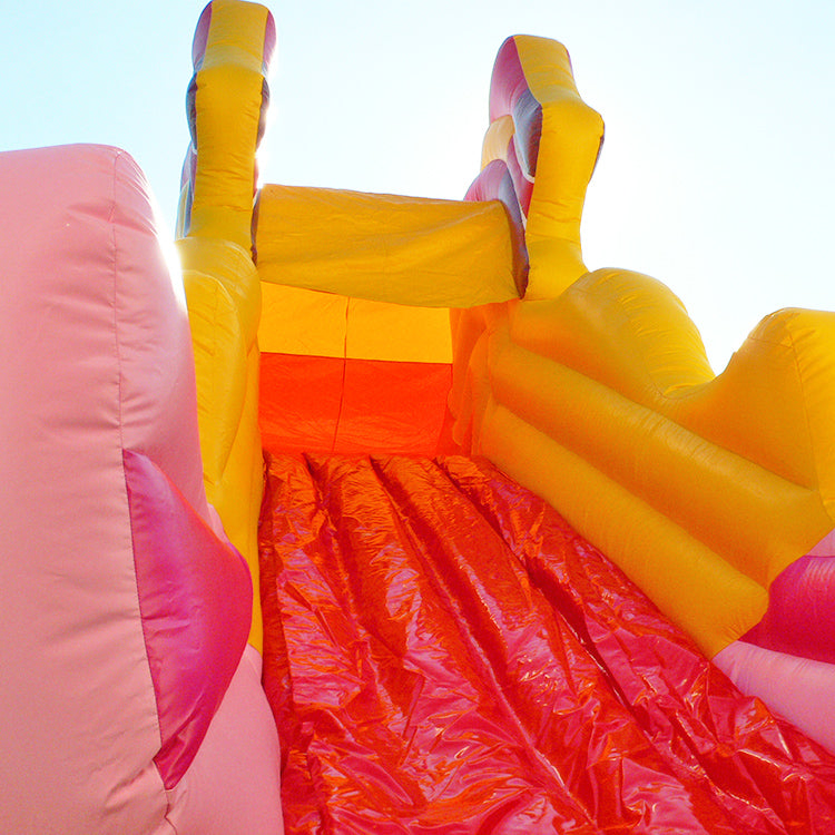Rutschfläche Hüpfburg Snappy Maulrutsche Ente mit steuerbarem Schnabel & Rückseitenrutsche jetzt kaufen – interaktives Eventmodul für Kinder & Outdoor-Spaß.