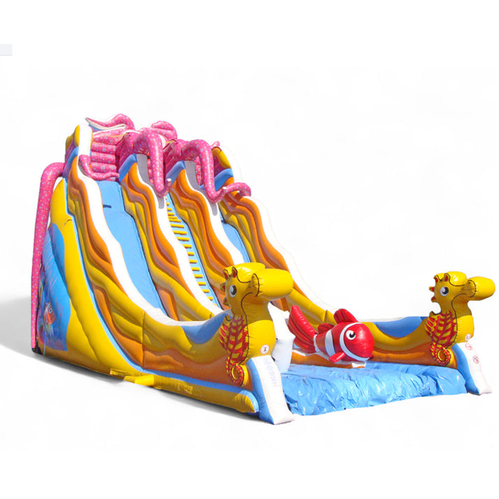Octopus jump slide with marine design  - Buy a giant slide | Air slide attraction | In stock ✔