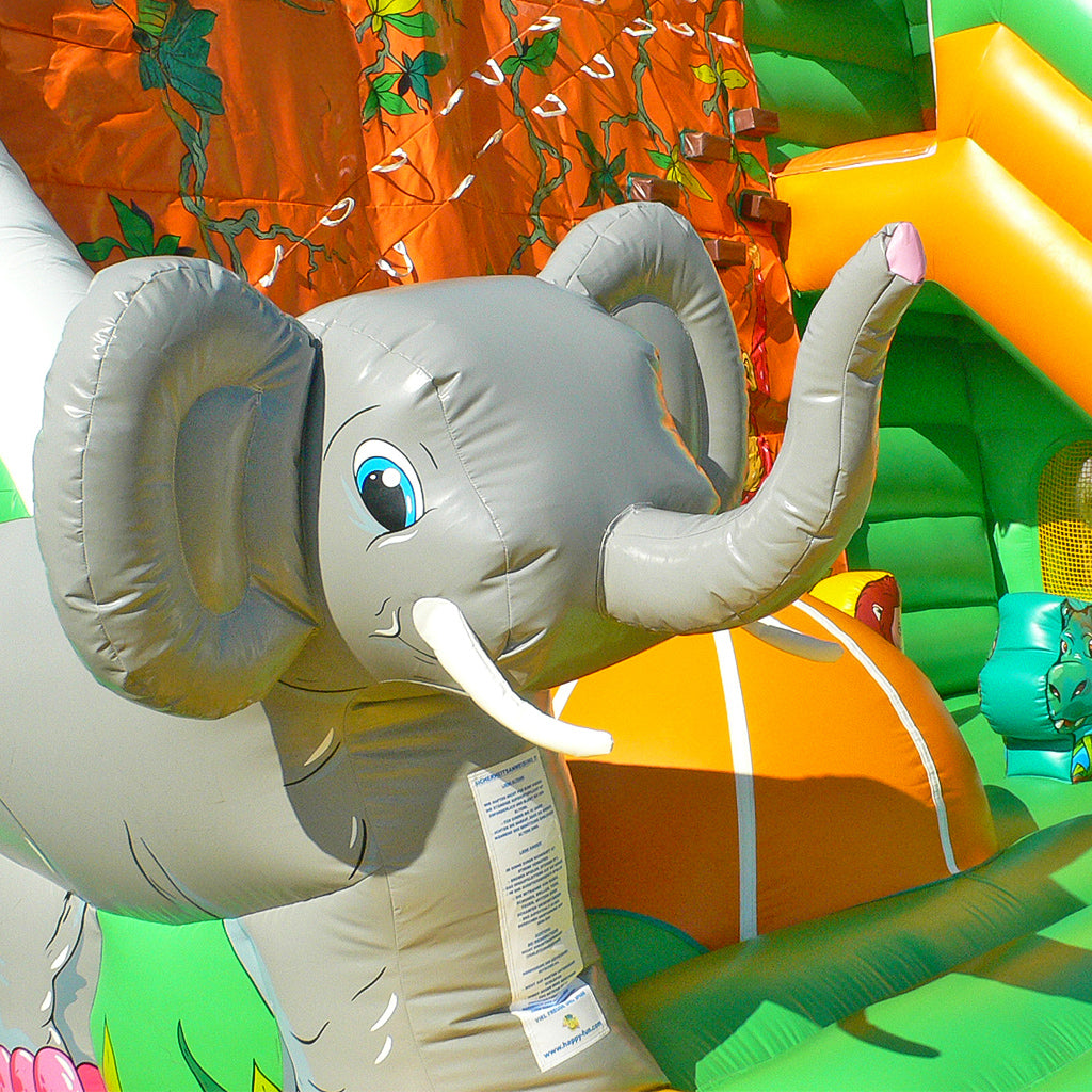 Climbing wall with slide and animals - Climbing tower, climbing mountain, bouncy castle | Buy professional climbing modules