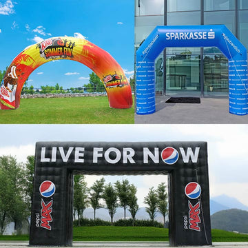 Verschiedene aufblasbare Torbögen.Buy inflatable arches - advertising arches - target arches