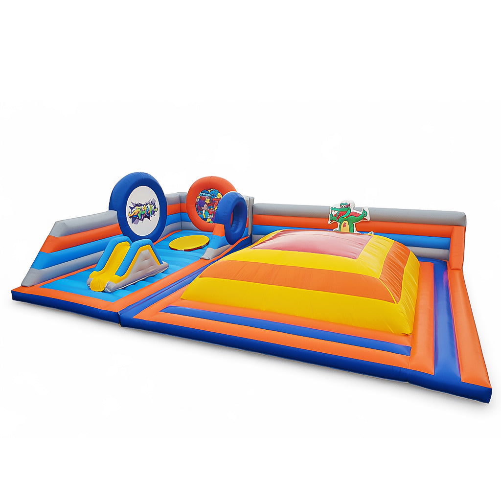 Wobbly hill with revolving stage and slide – More fun on every event space - Buy Active Center - Order now!