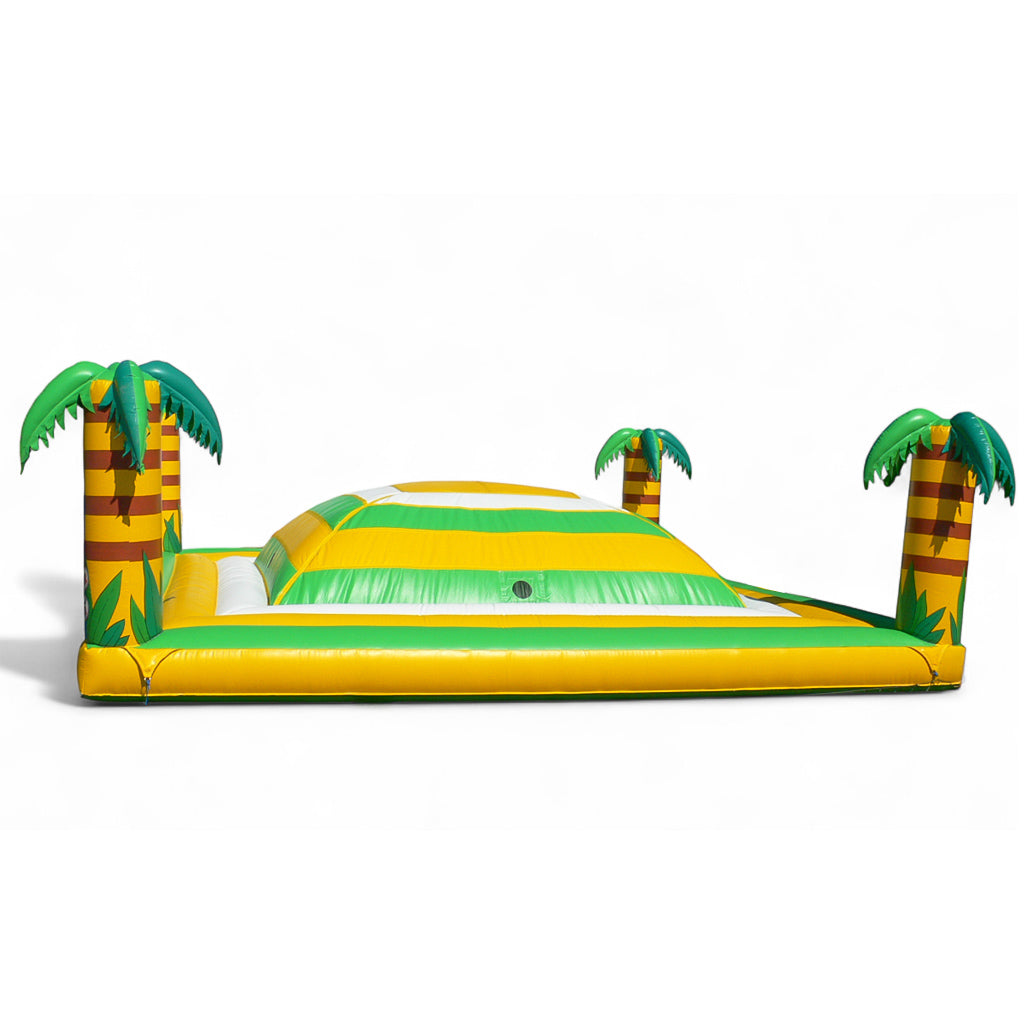 Open bouncy castle with palm trees – Tropical bouncy adventure - Buy Active Center - Order now!