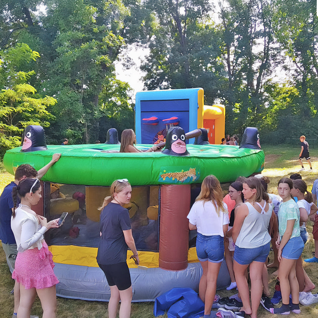 Whac-A-Mole – Aufblasbares Action-Event für 7 Spieler - Sport Spiele wie aufblasbares Fußball Dart kaufen | Torschusswand